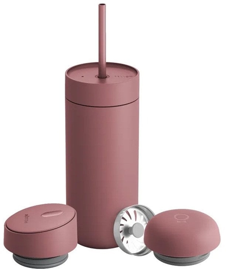 Picture of Fellow - Carter Move Mug 3 w 1 - Kubek termiczny + 3 nakrtki - Pudrowy róowy 473 ml