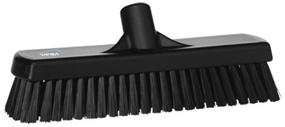 Attēls no Floor and wall scrubbing brush, Vikan, 30.5x8.5x11cm, black, polyester/PP/stainless steel, 30.5 cm, stiff
