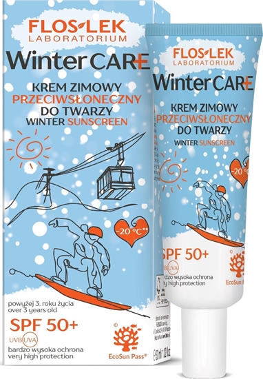 Picture of Floslek FLOSLEK Winter Care Krem zimowy przeciwsoneczny do twarzy - SPF50+  30ml