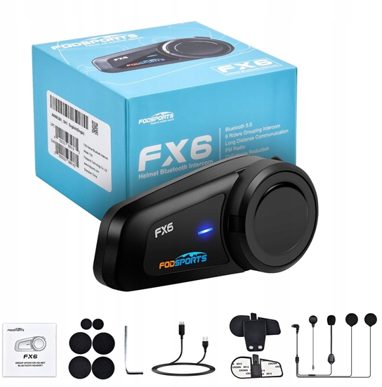 Picture of Fodsports FX6 motorcycle intercom (black)