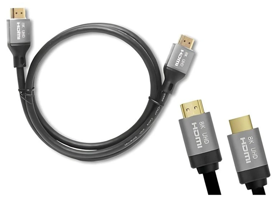 Picture of Fusion 2.1v HDMI -> HDMI kabelis 8K | 1m | melns