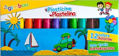 Picture of Gimboo PLASTELINA GIMBOO 12 KOLORÓW