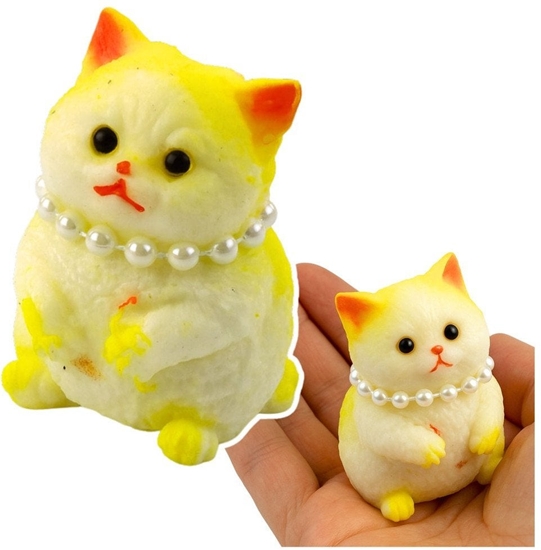 Picture of Gniotek Sensoryczny Mikki Kotek Z Perami Biao-óty 7,5cm