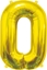 Picture of GoDan Balon foliowy B&C Cyfra 0, zota, 85 cm