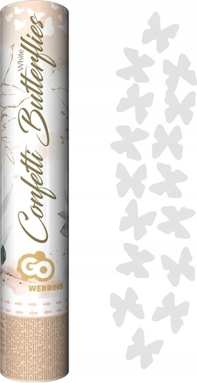 Изображение GoDan Konfetti pneumatyczne biae motylki 30cm