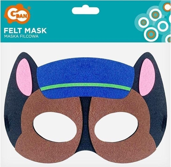 Picture of GoDan Maska filcowa Psia Brygada Policjant 18x12cm