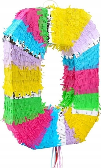 Picture of GoDan Piniata cyfra 0 pastelowa 50x35x7.5cm