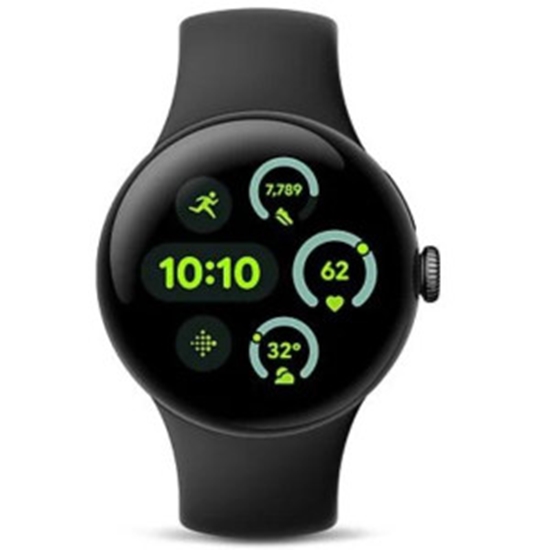 Изображение GOOGLE PIXEL WATCH 3 45MM LTE MATTE BLACK CASE / OBSIDIAN ACTIVE BAND