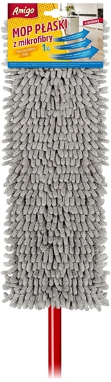 Изображение Gosia Amigo Mop Paski Z Mikrofibry Szenilowy Z Drkiem Teleskopowym 8819...