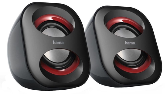 Изображение Hama Sonic Mobil 183 Notebook Speaker Black Red