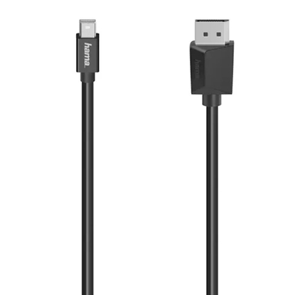 Изображение Hama Video Cable, Mini-DP Plug - DisplayPort Plug, Ultra-HD 4K, 1.50 m