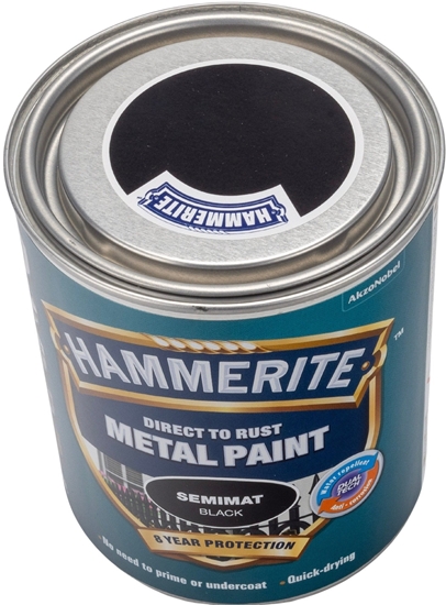 Picture of Hammerite Silkemat - Sort - 750 ml.