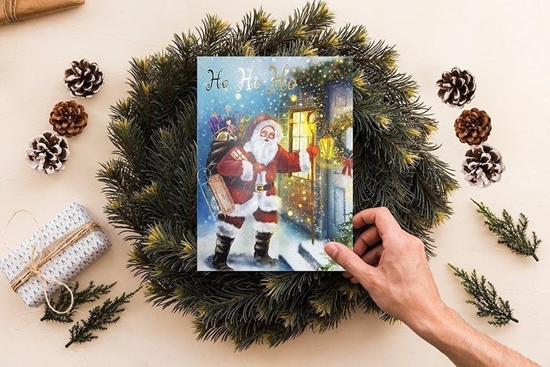 Picture of HENRY Karnet B6 BN Mikoaj u drzwi