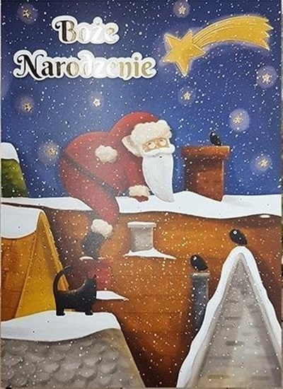 Picture of HENRY Karnet B6 BN Mikoaj w kominie