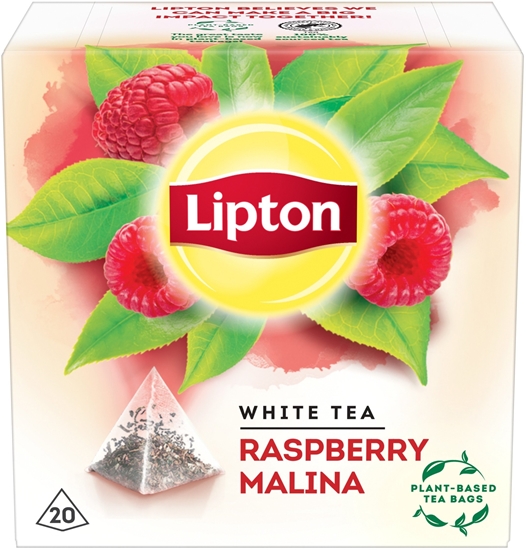 Picture of Lipton Herbata biaa aromatyzowana Malina 20 torebek
