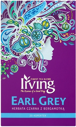 Attēls no Herbata czarna Irving Earl Grey koperty 20x1,5g