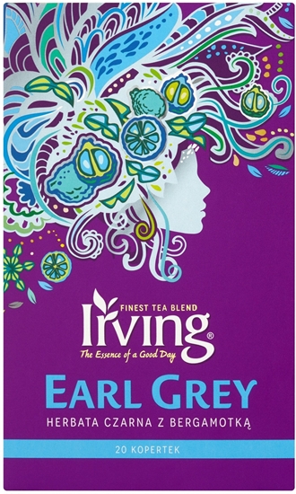 Изображение Herbata czarna Irving Earl Grey koperty 20x1,5g