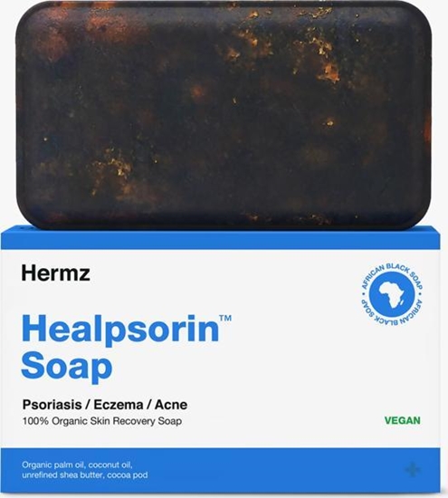 Picture of Hermz Organiczne czarne mydo afrykaskie z certyfikatem COSMOS do wraliwej skóry Hermz NoSize