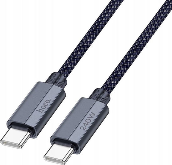 Picture of Kabel USB Hoco USB-C - USB-C 1.8 m Szary (U134)