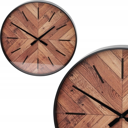 Picture of Home Styling Collection Zegar cienny tarcza imitujca drewno za szkem, Ø 51 cm