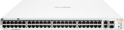 Изображение HPE Networking InstantOn Switch 1960-48G-PoE-2XGT-2SFP+ 600W, 52 Ports, 1U, 8x 1G RJ45 PoE Class6 & 40x 1G RJ45 PoE Class4, 2x 1/10G RJ45 & 2x 1/10G SFP+ Ports, 600W PoE Budget, Managebar (IOn App & Browser), lebenslange Garantie