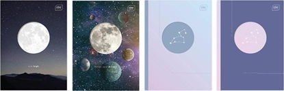 Изображение Interdruk Zeszyt do sów A6/32K kratka Shape Galaxy (10szt)