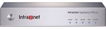 Attēls no INTRA2NET Appliance Micro - 4GB RAM - 1x 32GB SSD - 4x LAN - 1HE Desktop