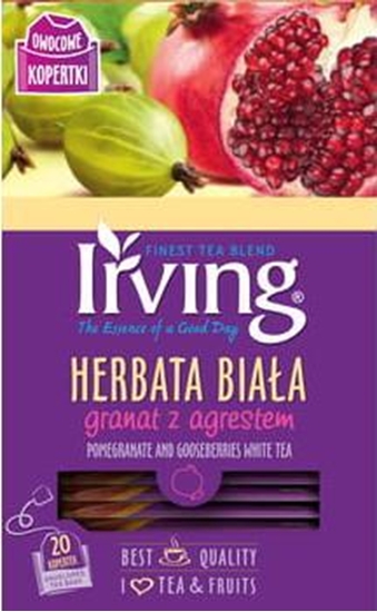 Изображение Irving HERBATA BIAA GRANAT Z AGRESTEM 20 KOP. IRVING ( 1,5 G X 20 TOREBEK) 54772116