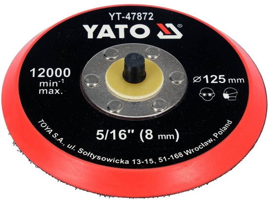 Picture of YATO DYSK / TALERZ POLERSKI Z RZEPEM 125mm  5/16"