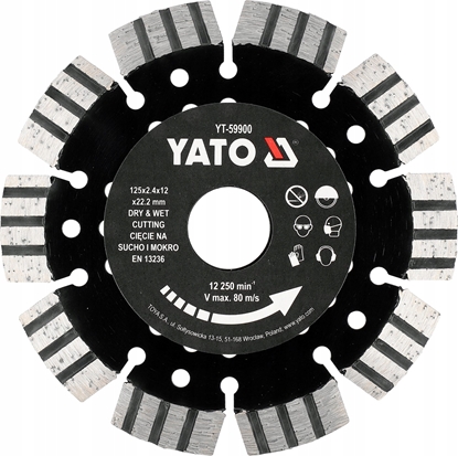 Picture of YATO TARCZA DO ELBETU 125mm