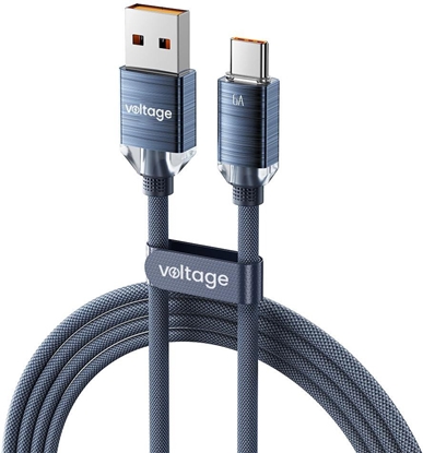 Picture of Kabel USB voltage USB-A - USB-C 1 m Niebieski (VEKC66AC100BE)