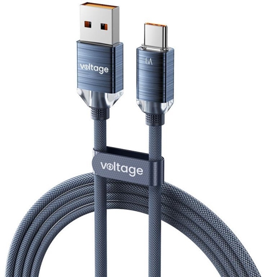 Picture of Kabel USB voltage USB-A - USB-C 2 m Niebieski (VEKC66AC200BE)