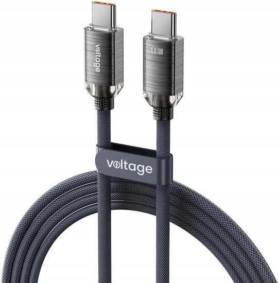 Picture of Kabel USB voltage USB-C - USB-C 2 m Czarny (VEKC100CC200BK)