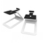 Attēls no KANTO AUDIO ELEVATED DESKTOP SPEAKER STANDS FOR MIDSIZE SPEAKERS - WHITE (PAIR)