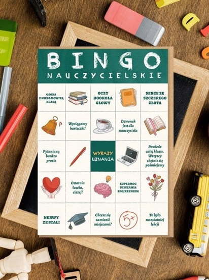 Изображение Karnet okolicznociowy dla nauczyciela Bingo