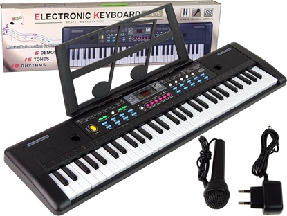 Изображение Keyboard MQ-6112 Mikrofon Uchwyt Na Nuty 61 Klawiszy