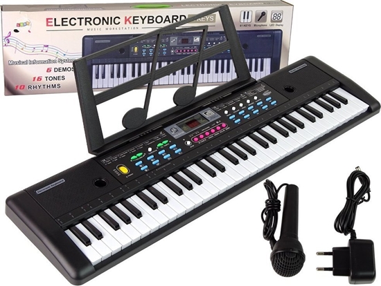 Изображение Keyboard MQ-6112 Mikrofon Uchwyt Na Nuty 61 Klawiszy