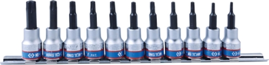 Picture of King Tony ZESTAW NASADEK 3/8" TORX Z OTWOREM 11cz. T8 - T50, SZYNA, King Tony
