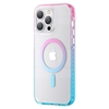 Изображение Kingxbar Kingxbar PQY Ice Crystal Series magnetic case for iPhone 14 Pro MagSafe pink and blue