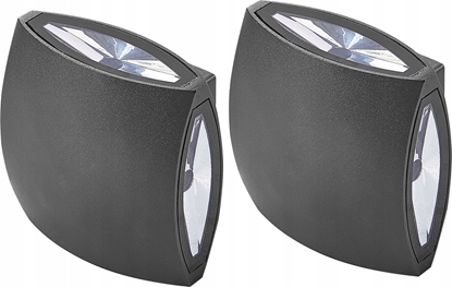 Picture of Kinkiet Beliani Zestaw 2 lamp ciennych zewntrznych LED czarny RAMAPO