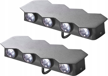 Picture of Kinkiet Beliani Zestaw 2 lamp ciennych zewntrznych LED czarny WELDON