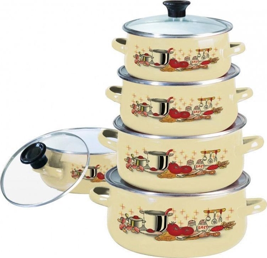 Изображение Klausberg 10-piece enameled pot set KLAUSBERG KB-7170-BG
