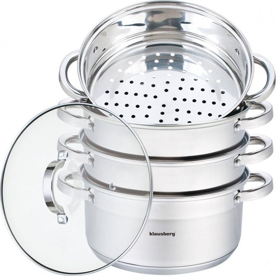 Изображение Klausberg Garnek do gotowania na parze 24cm (KB-7146)