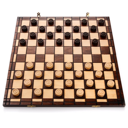 Attēls no Koka dambrete (100 rūtiņas) 40x40cm