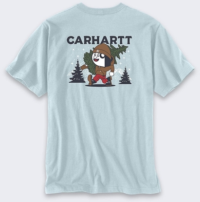 Attēls no Koszulka Carhartt Heavyweight Graphic Early Fog