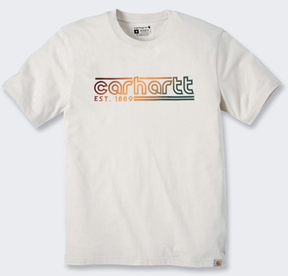 Attēls no Carhartt Koszulka Light Logo Graphic Oat Milk