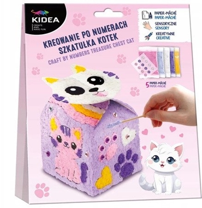 Изображение Kreowanie po numerach szkatuka kotek KIDEA