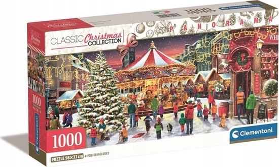 Изображение Krups Puzzle Miasteczko Boonarodzeniowe Clementoni 2024, 1000 d.