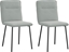 Attēls no Krzesa stoowe, 2 szt., jasnoszare, aksamitne