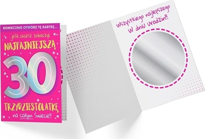Изображение KUKARTKA Karnet B6 DK-920 Urodziny 30 lusterko